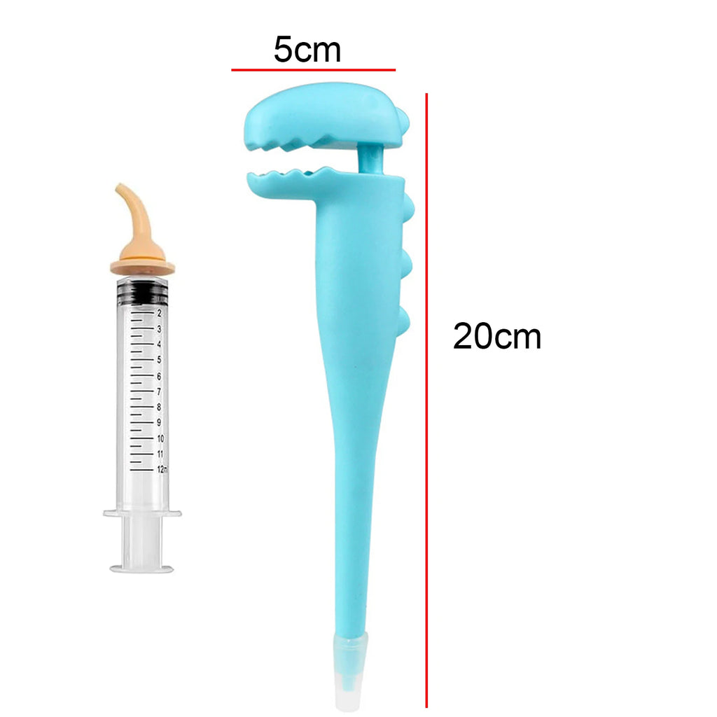 Pet Medication Feeder for Cats and Dogs, Pet Pill Dispenser Silicone Syringe with Soft Tip Medicinal Pusher for Small Animals