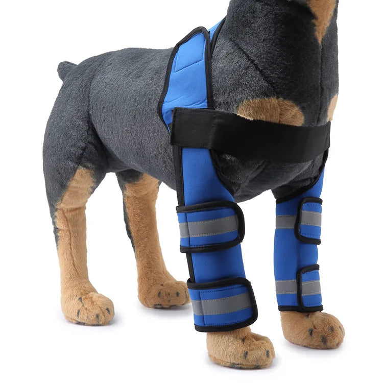 2023 Front Dog Elbow Protector, Dog Knee Guard, Dog Leg Brace Sleeve, Dog Knee Cover, Anti-Licking Wound Dog Recovery Leg Cover