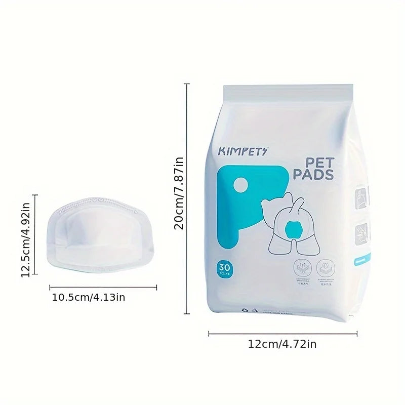 30pcs/Pack Dog Diaper Pads for Female Dogs Shorts Panties Disposable Pet Physiological Pant Liners Dog Accessories