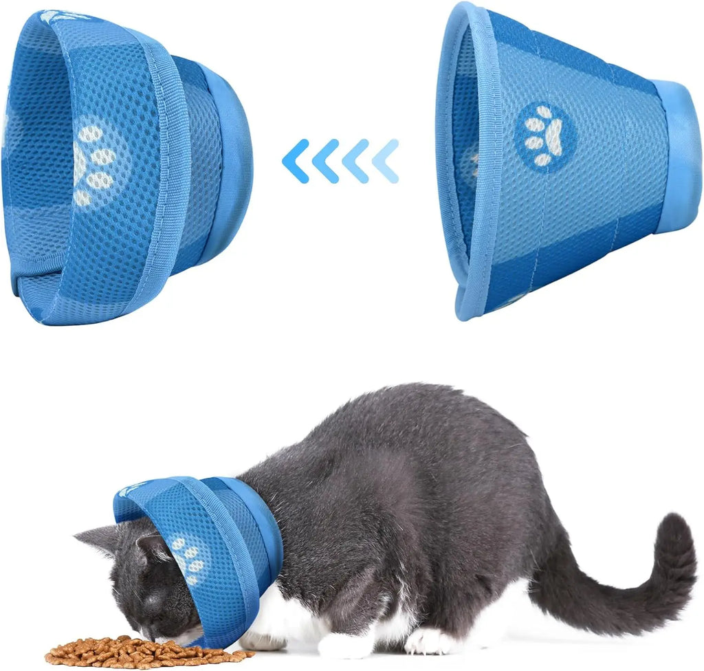 Soft Protective Collar for Cats and Dogs – Adjustable, Breathable, S/M/L