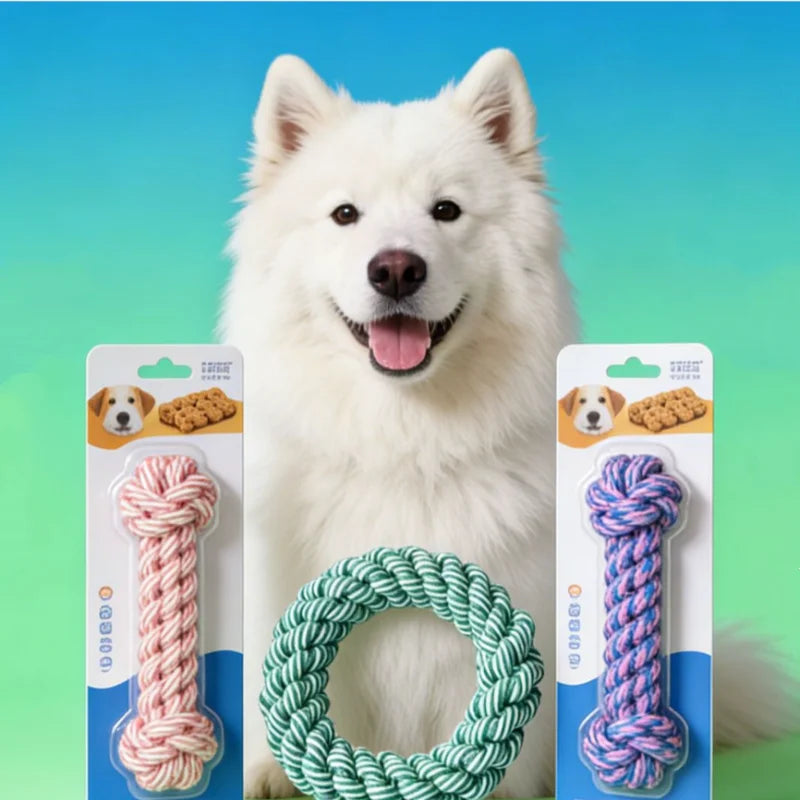 Pet Dog Rope Toy Durable Chew Bite Resistant Drag Pet Toys for Medium Large Dogs Golden Retriever Pitbull Labrador Supplies