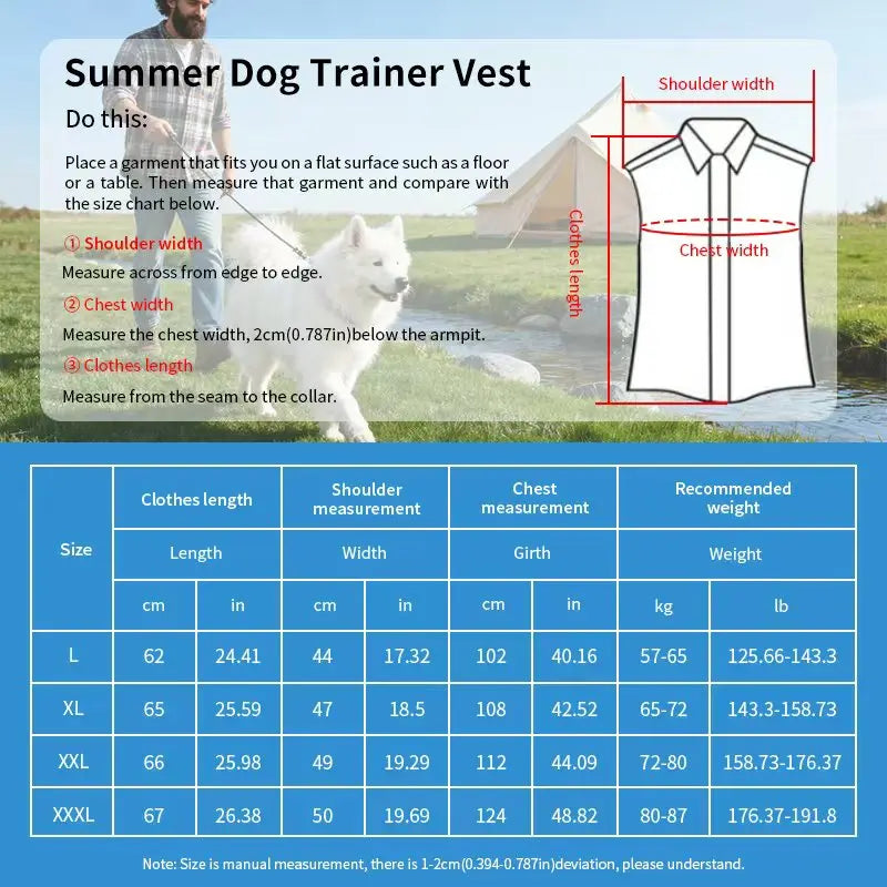 Training Vest for Dogs - Anti-Scratch, Working Vest
