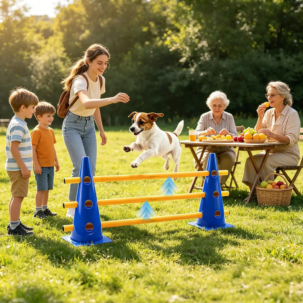 Set za agility trening pasa – čunjevi i prepone