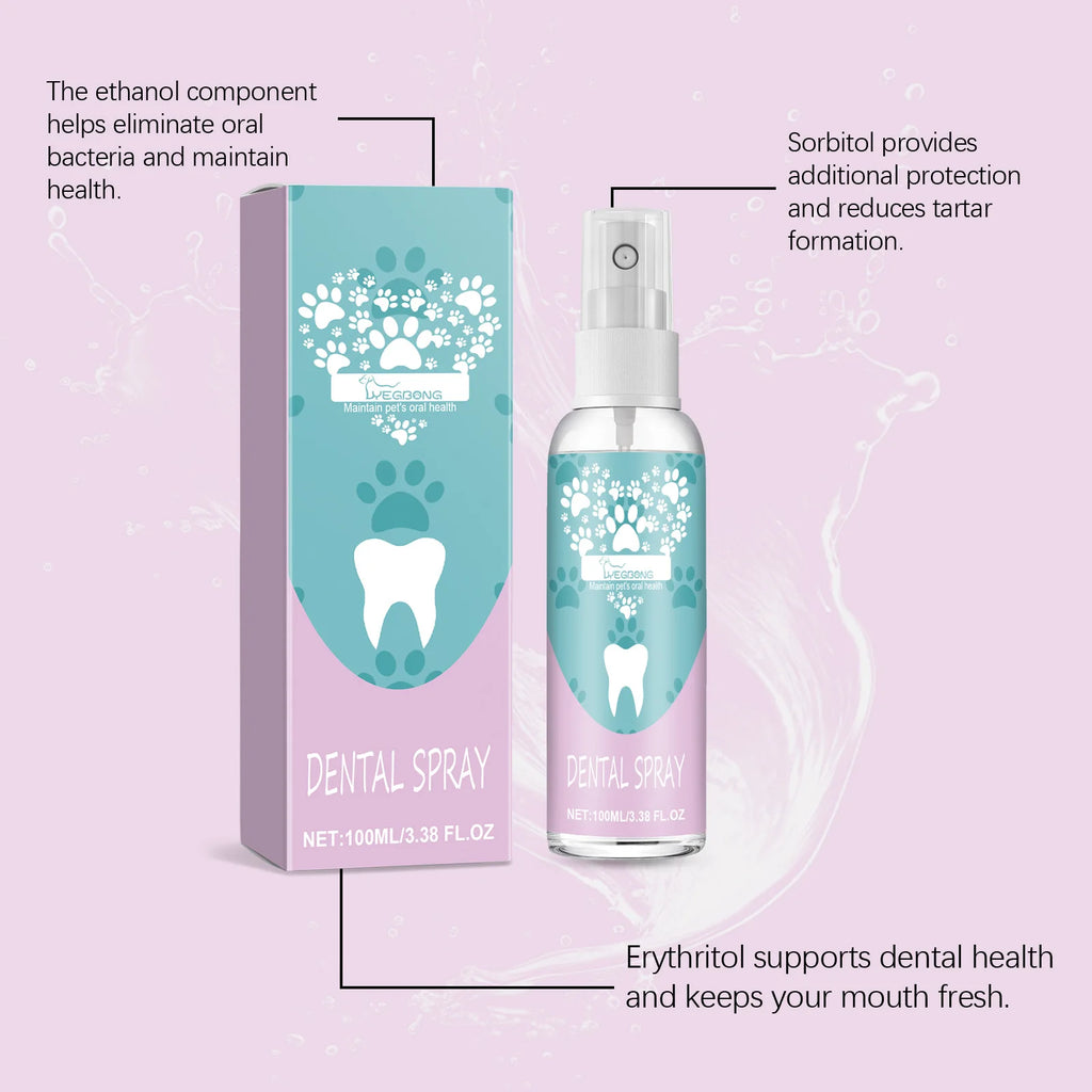 Pet Oral Care Spray For Dog And Cat Deep Cleaning Lasting Fresh Easy To Use Pets Deodorant Accessories Puppy Teeth Care Sprays