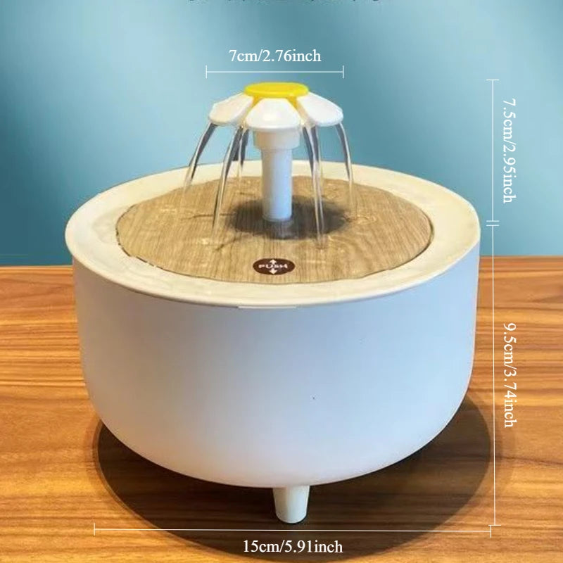 2-in-1 Automatic Parrot Bath Fountain – Water Circulation, USB Powered