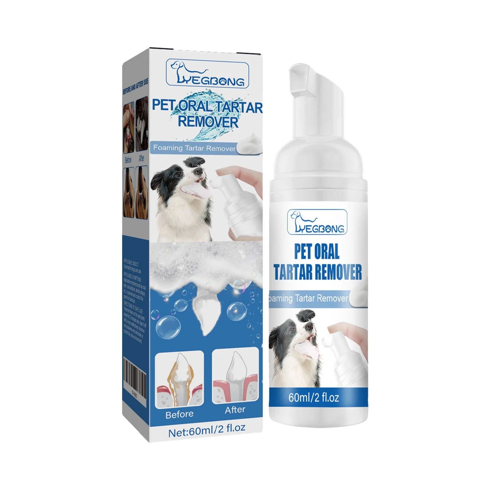 Pet Dental Care Foam Dog Oral Breath Freshener Keep Dog Breath Fresh And Teeth Clean Supports Gum Health Dog Dental Care