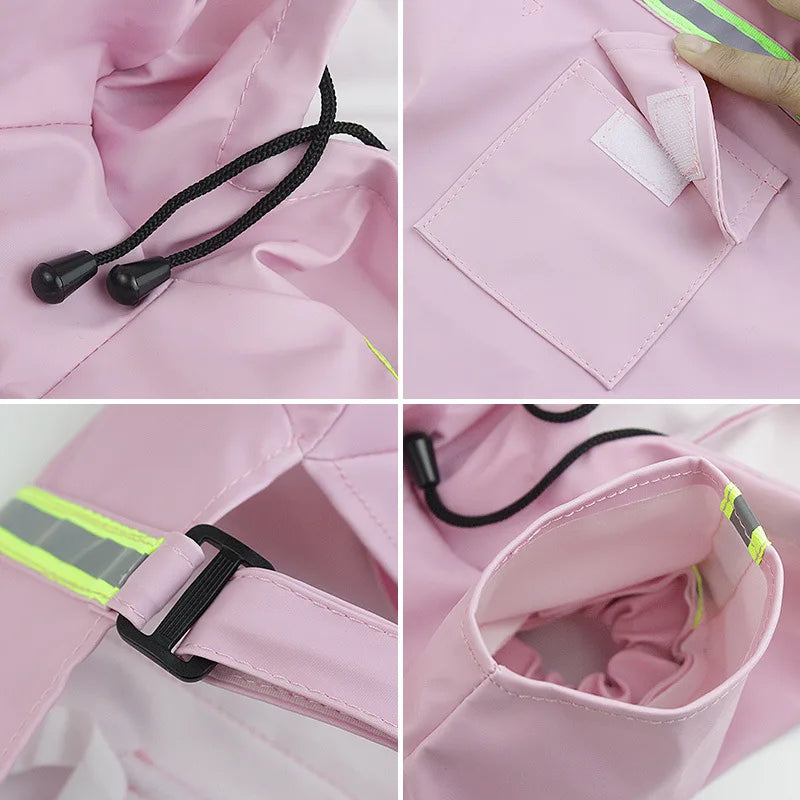 Waterproof Rain Jacket for Dogs with Reflectors – S–5XL, 4 colors