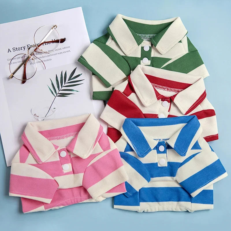 Polo T-shirt for Dogs and Cats – Fashionable T-shirt for Small and Medium Pets