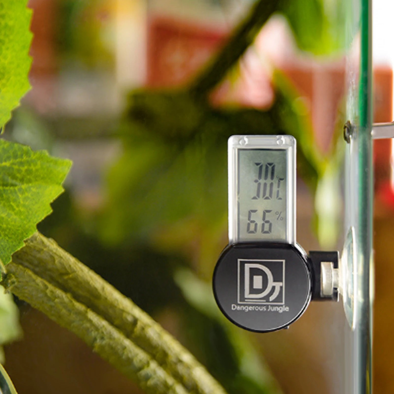 Reptile Temperature Gauge Thermometer Reptile Terrarium Thermometer Hygrometer Digital Display Pet Temperature Gauge