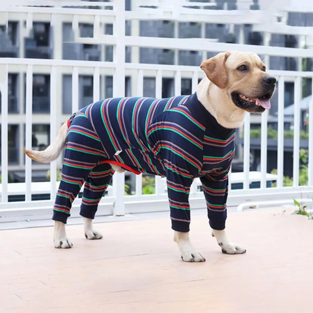 Stretchy dog sweater – soft jumpsuit, physiological suit, pajamas