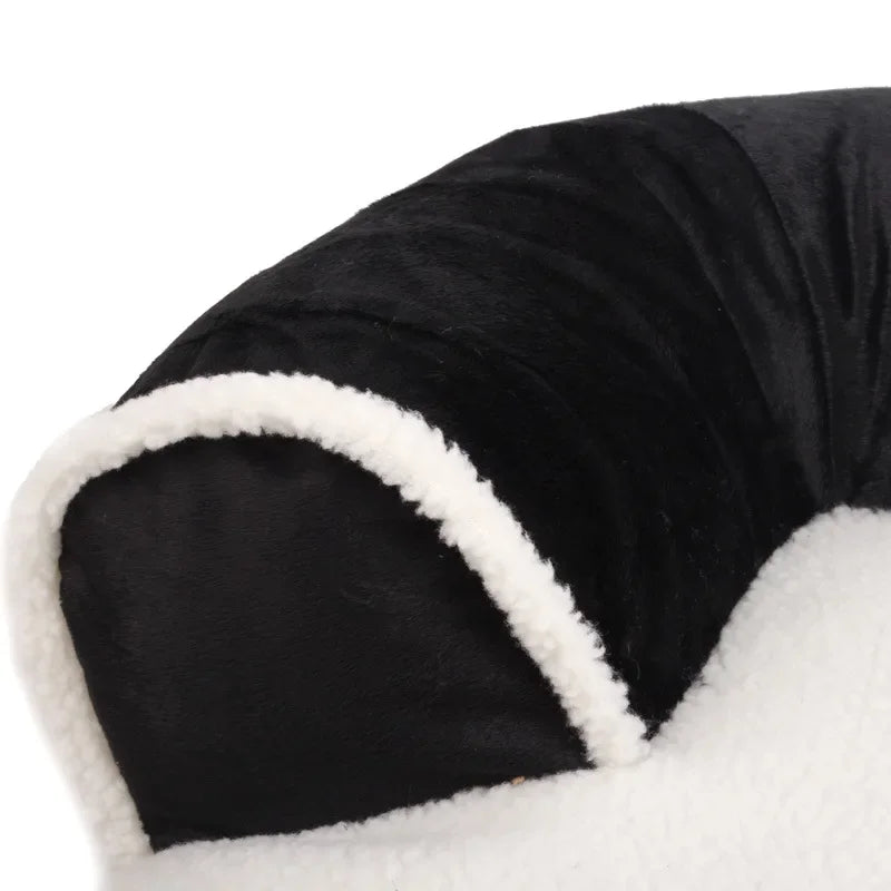 Sofa krevet za pse i mačke – coral fleece, engleski stil, uklonjivi pokrivač