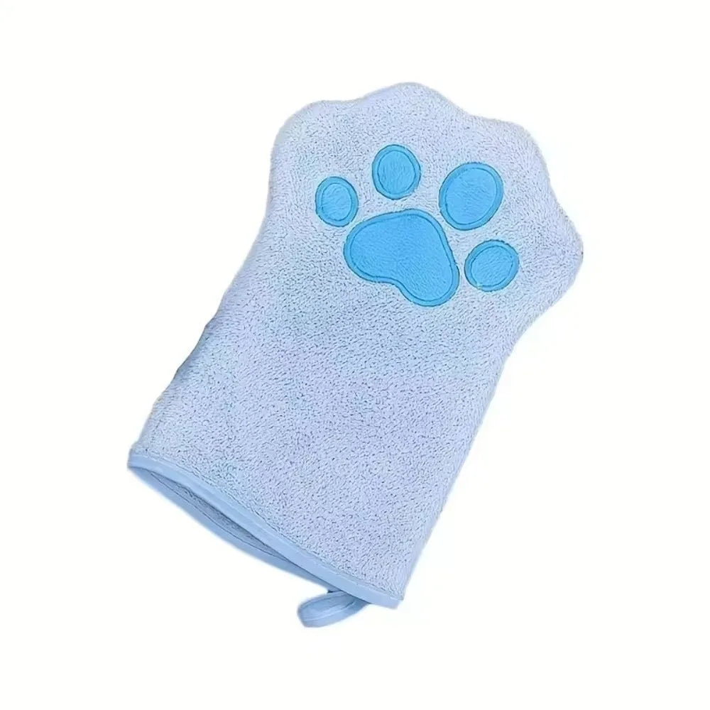 Portable Special Cat Bath Towel, Professional Absorbing Pet Drying Glove, Durable Deshedding Towel Glove for Cats and Dogs