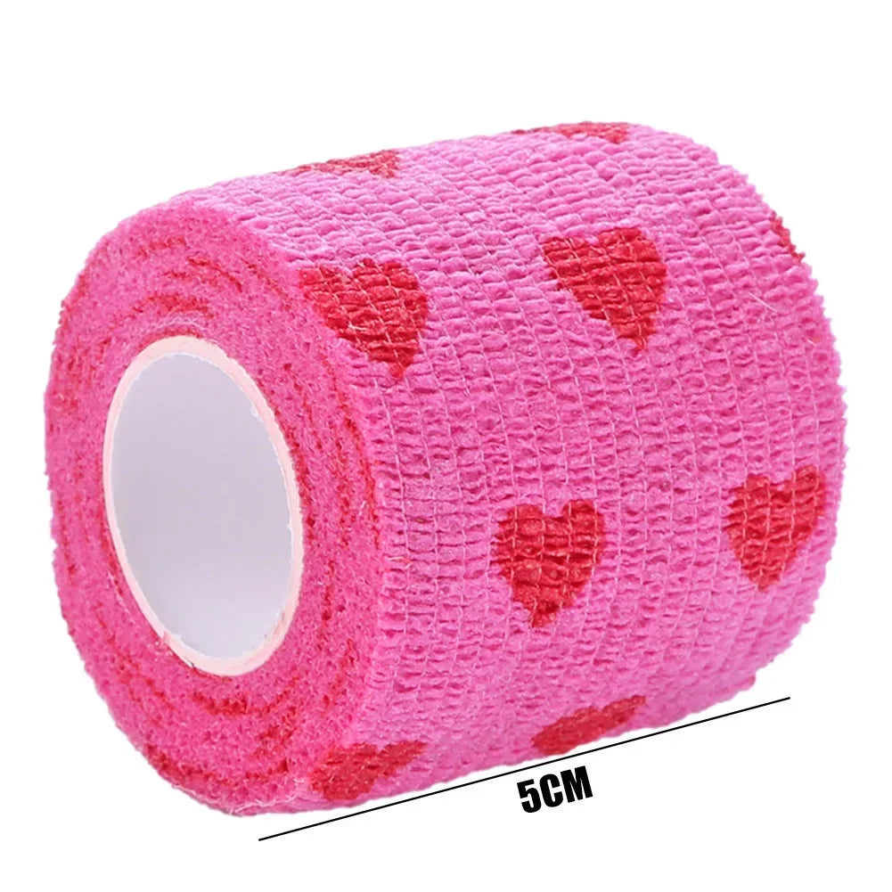 Pet Dog Cat Medical Breathable Elastic Bandage Non-woven Pet Self-Adherent Wound Outdoor Retractable Sports Tape Dog Accessories