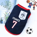 Small Pet Dog Clothes Football Fan Gear Jumpsuit Thin Cotton Vest Breathable Cat Outfit Pomeranian Dog Apparel for Animals