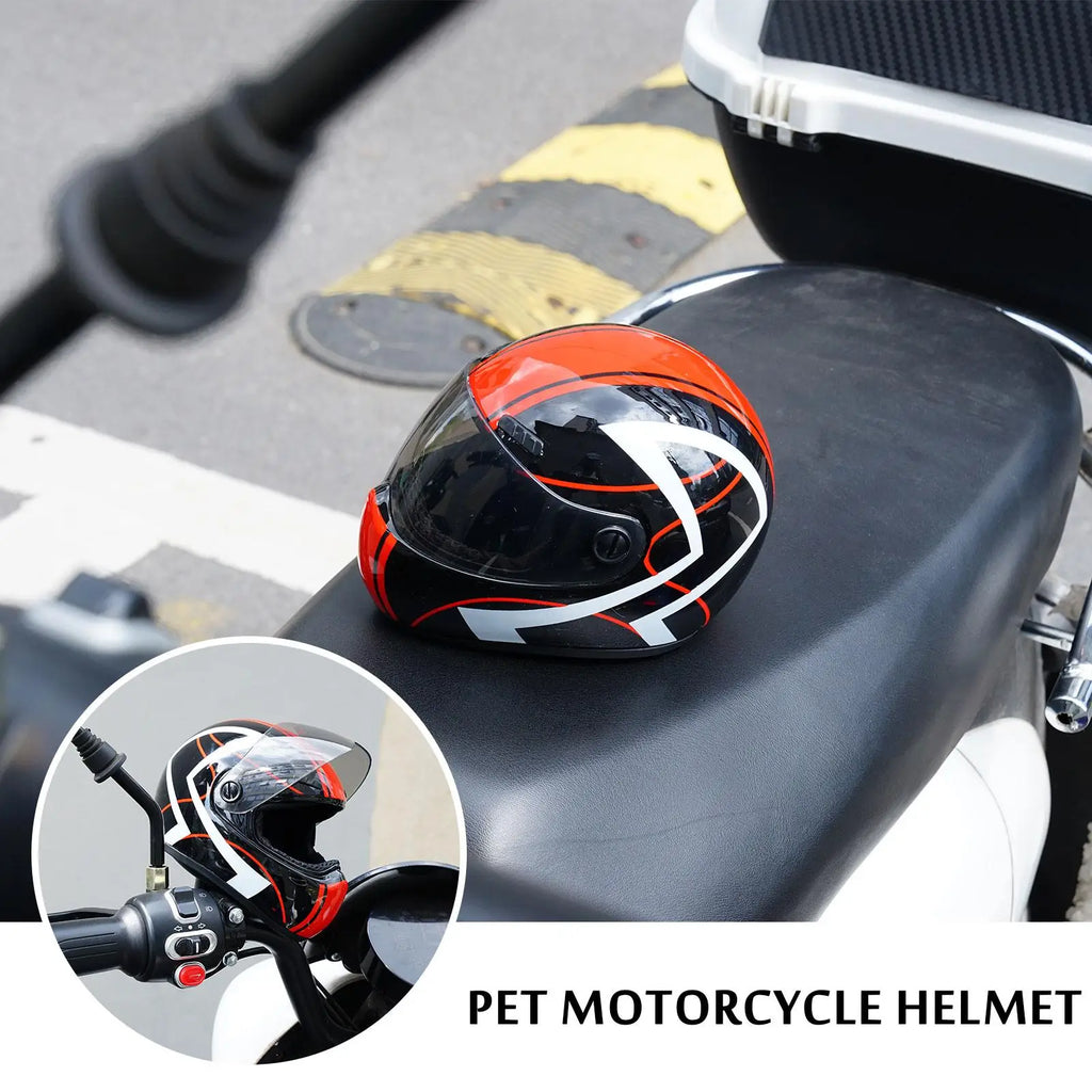 Small Pet Motorcycle Helmet Cat Dog Puppy Mini Helmets, Full Face Motorcycle Helmet Outdoor Head Protecting Pet Hard Hat New
