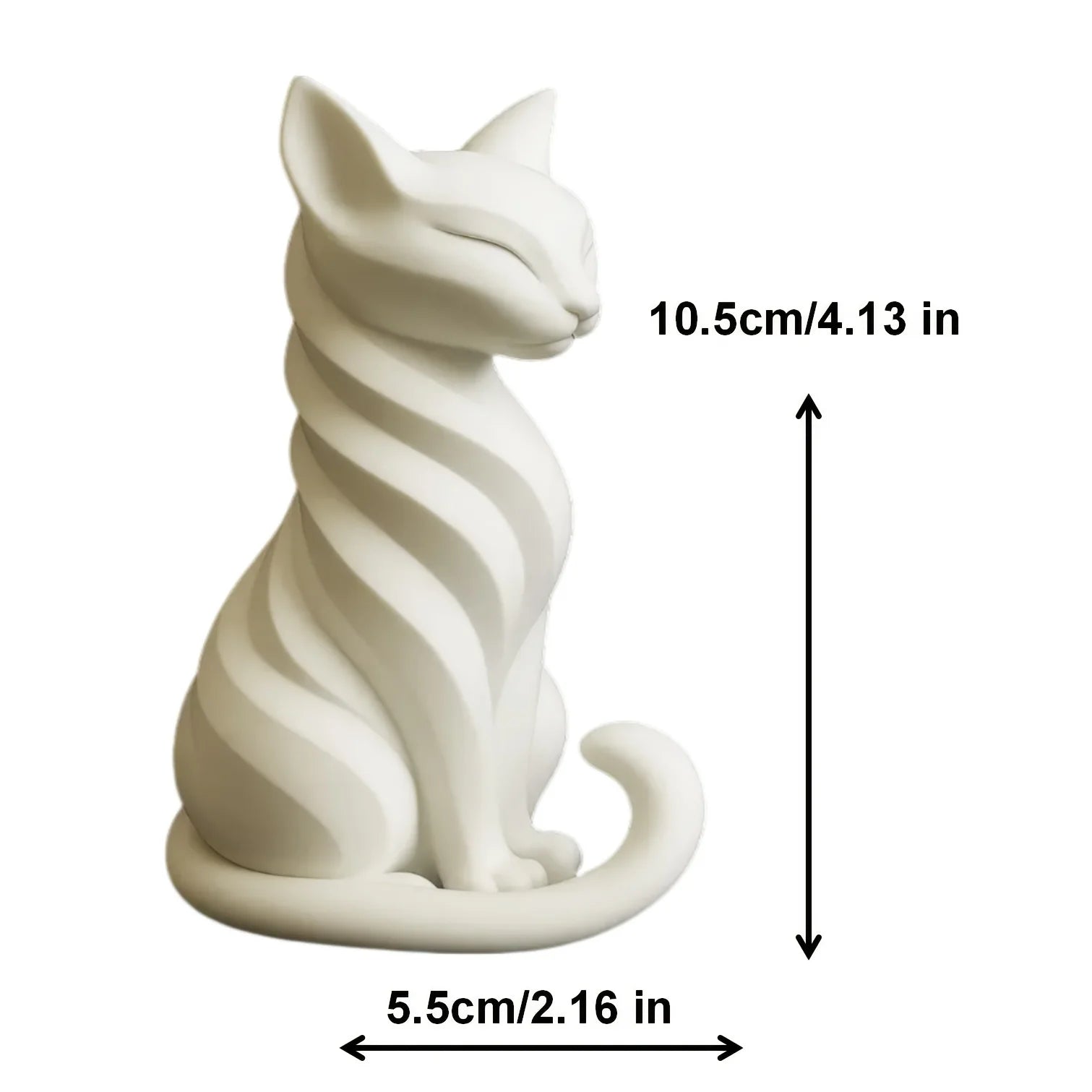 Cat sculpture with elegant creative space, European elegant home art, creating space, European creative figurines