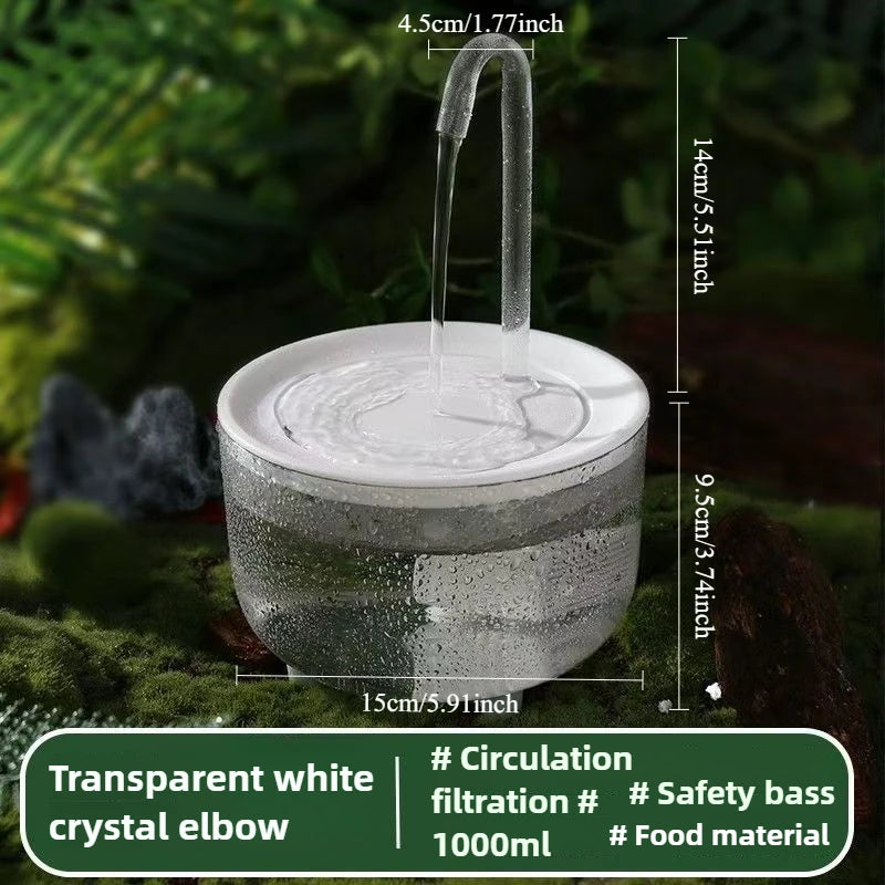 2-in-1 Automatic Parrot Bath Fountain – Water Circulation, USB Powered