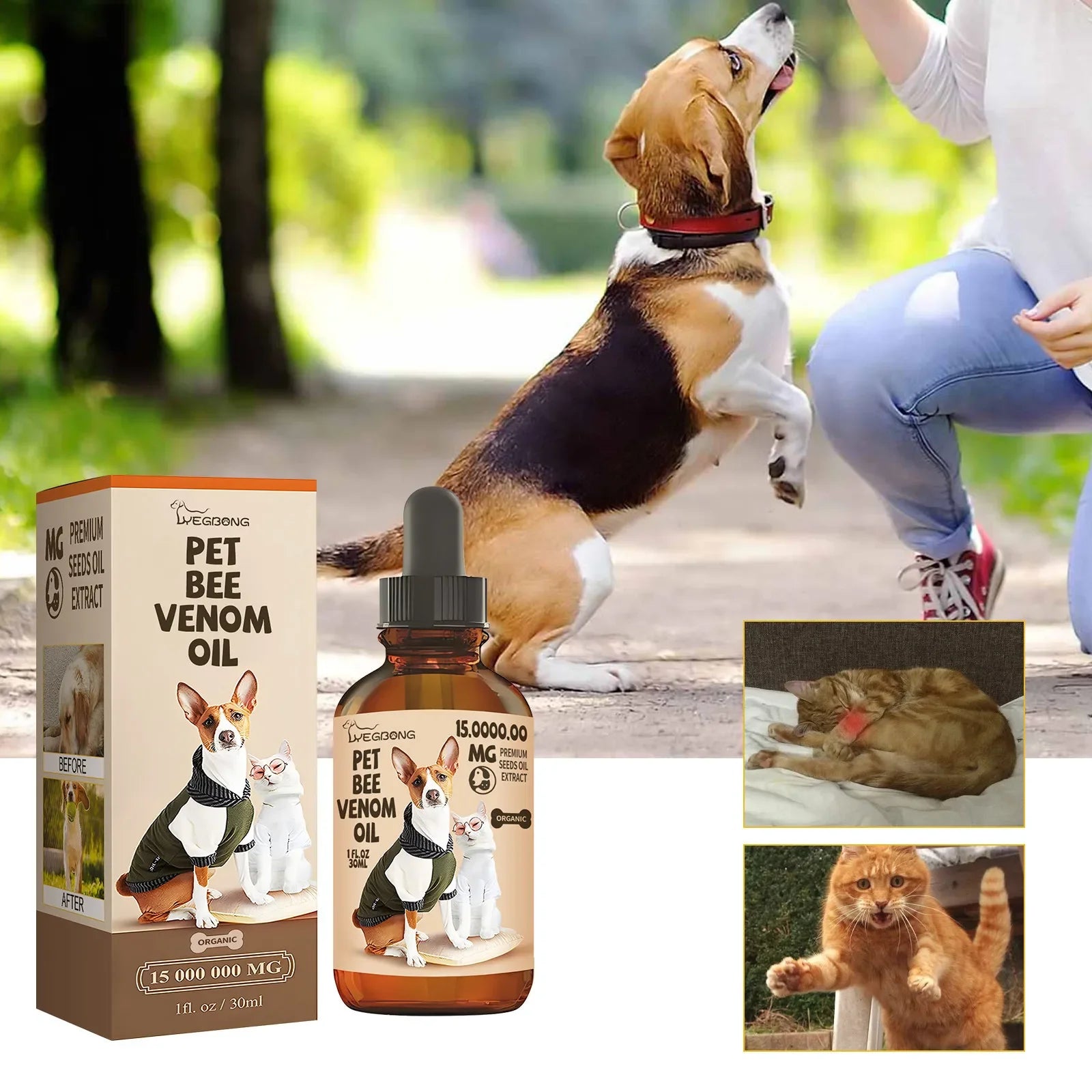 Pet Joint Care Drops, Bone Deformities Healing, Relieves Discomfort, Joint Repair Supplement, Anti-Itching Dog Joint Care Solution