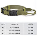 Adjustable with AirTag Holder Tactical Dog Collar, Comfortable Padded and Handle Metal Buckle GPS Collar for Medium Large Dogs