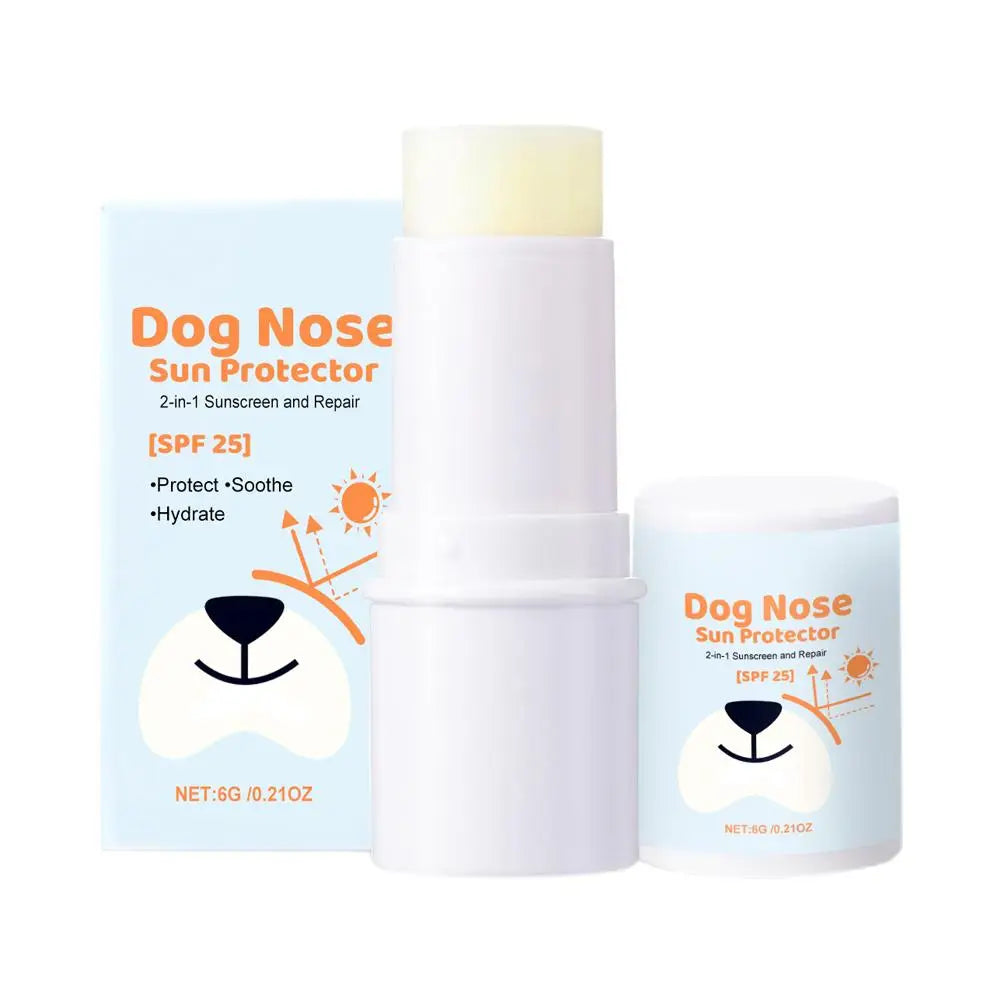 Dog Nose Sun Protector 2 in 1 Sunscreen and Repair Balm for Dogs Protect Soothe Hydrate Pet Care Pet Cracked Foot Repair Nursing