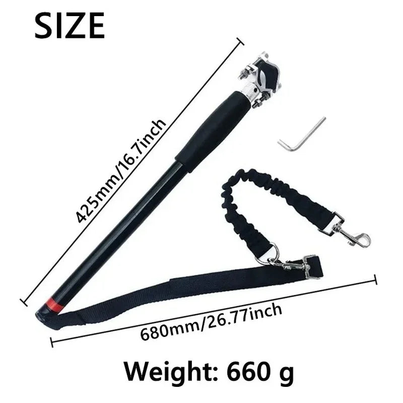 Bicycle leash holder – ride with your dog, hands-free