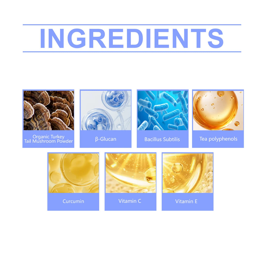 100g Pet Immune Supplement Powder with Reishi Beta-Glucan Probiotics For Adult Dogs Daily Health Care With Natural Ingredients