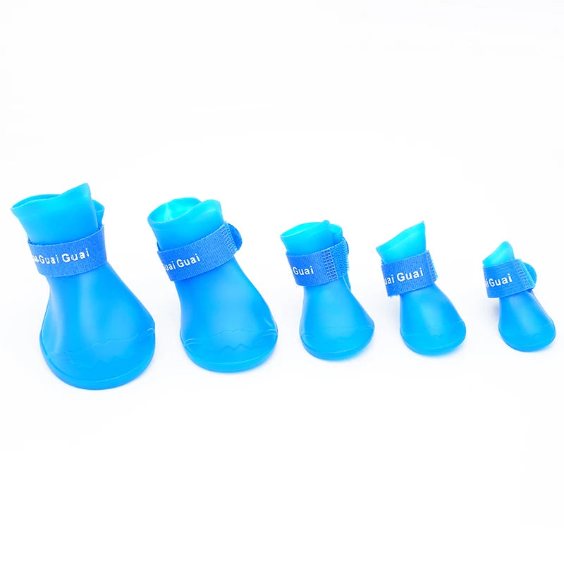 Silicone rain boots for dogs and cats – anti-slip, waterproof, soft sole