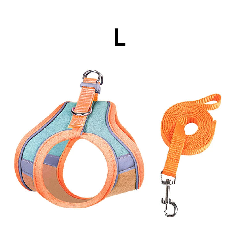 Rabbit Harness and Leash – Reflective Strips, Double Buckle, S/M/L