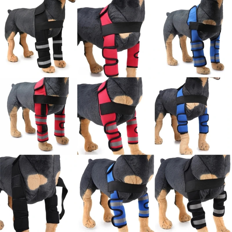 2023 Front Dog Elbow Protector, Dog Knee Guard, Dog Leg Brace Sleeve, Dog Knee Cover, Anti-Licking Wound Dog Recovery Leg Cover