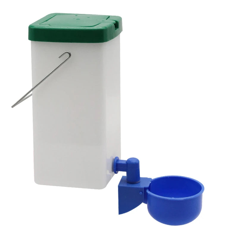 Water dispenser for rabbits and rodents 1000ml – blue bowl, for hamsters, guinea pigs, ferrets