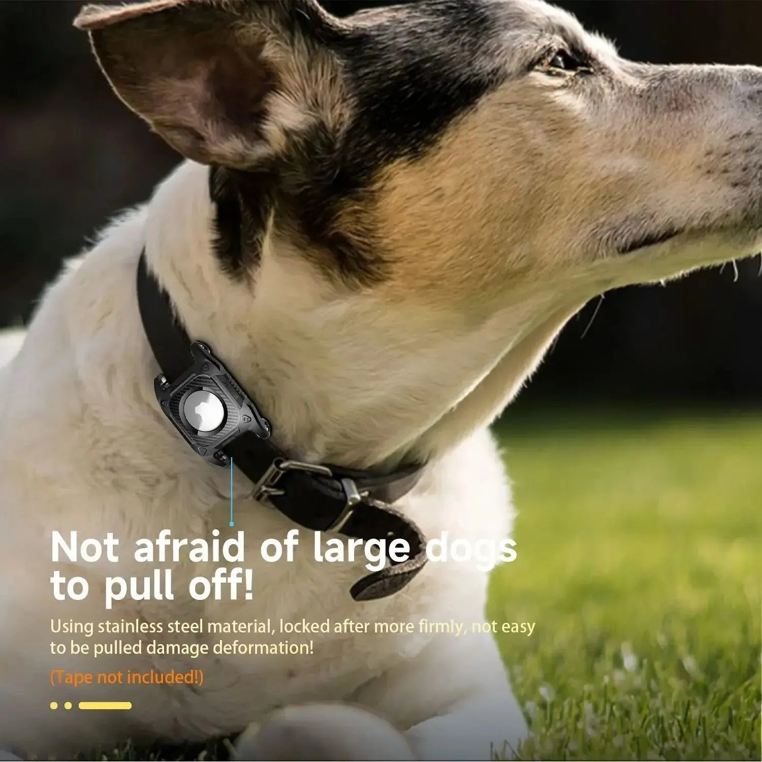 IP68 Waterproof Airtag Case for Dog Collar Hard TPU Full Protection AirTag Holder with Removable Handle Dog Tracker Airtag Cover