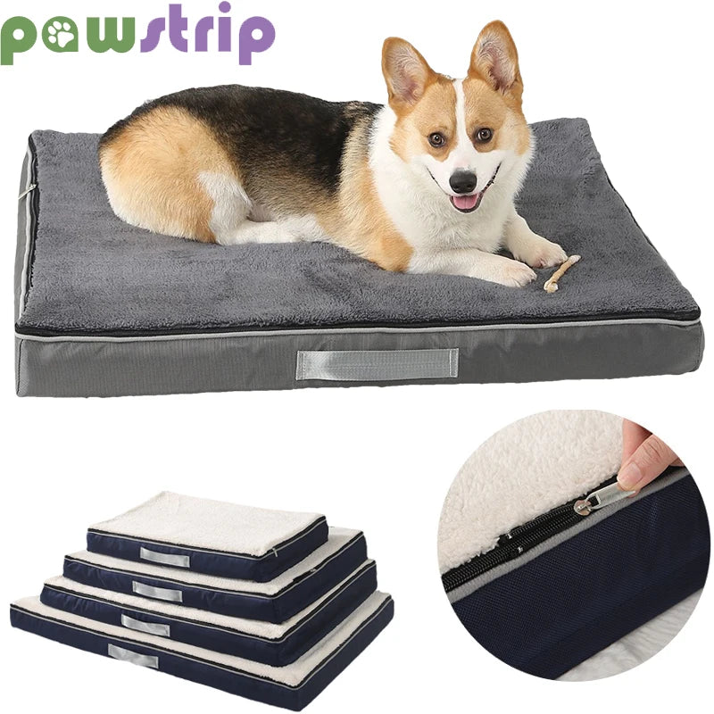 Memory foam prostirka za pse i mačke – uklonjivi pokrivač, vodootporna, za sve sezone