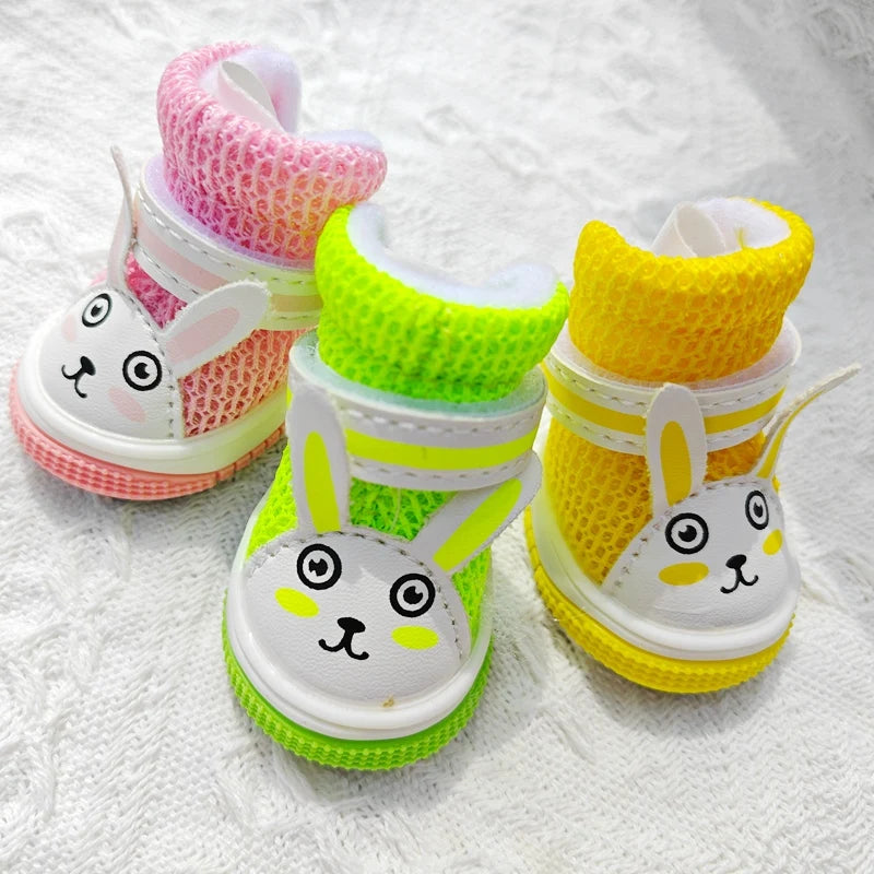 Summer Animal Cute Rabbit Dog Sneakers For Small Puppy Breathable Pet Sandal Shoes Footwear Boots Accessories Chihuahua Yorkie