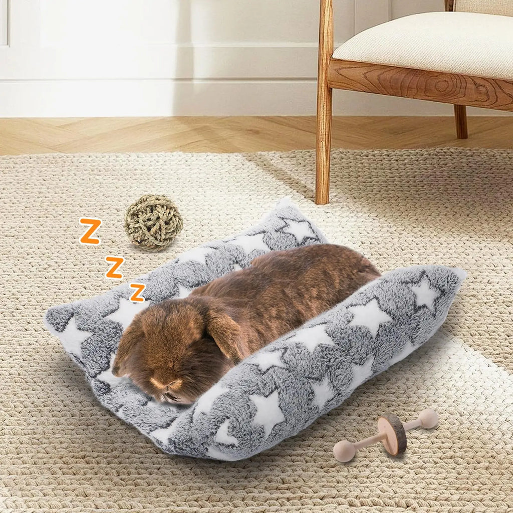 Soft bed for rabbits – recessed, with a pillow, for cage and house