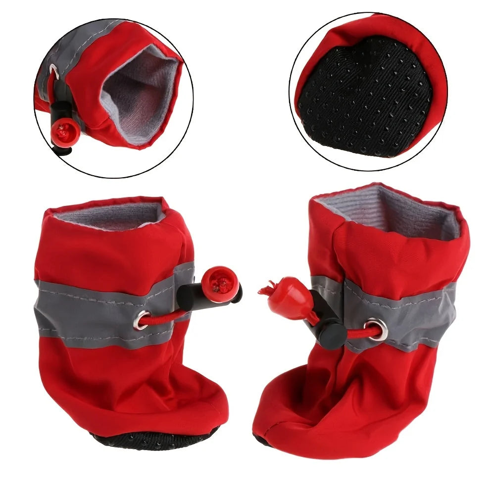 Waterproof Dog Boots – Set of 4, Paw Protection, XS–XXXL