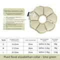 Soft protective cat collar – floral design, adjustable, waterproof