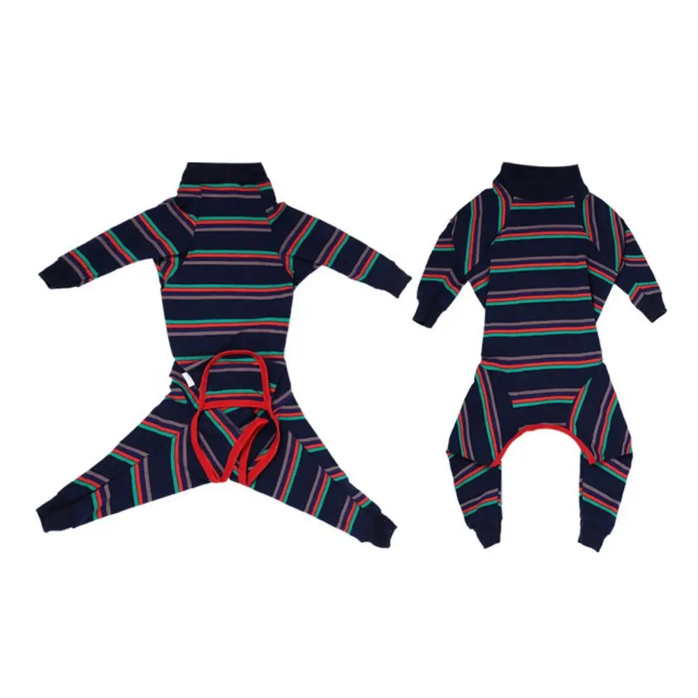 Stretchy dog sweater – soft jumpsuit, physiological suit, pajamas