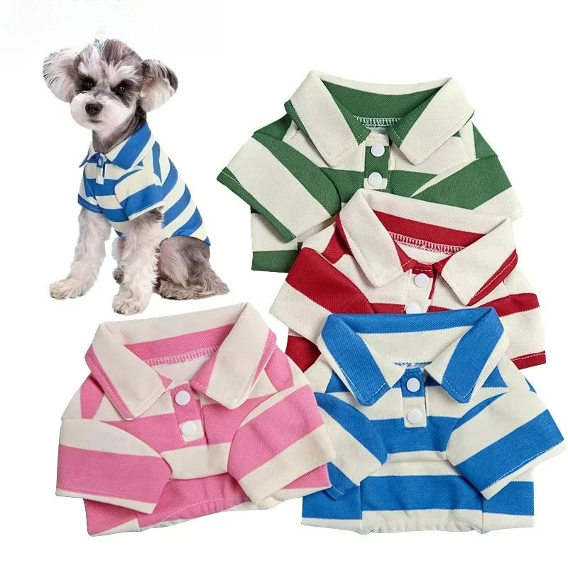 Polo T-shirt for Dogs and Cats – Fashionable T-shirt for Small and Medium Pets