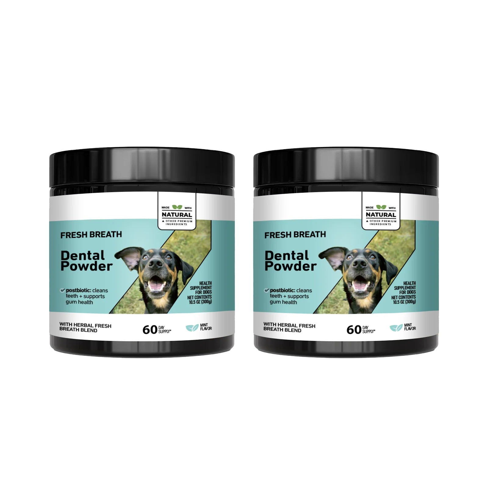 Pet Dental Cleaning Powder for Dogs & Cats - Freshens Breath, Removes Tartar & Plaque, Provides Comprehensive Oral Care.