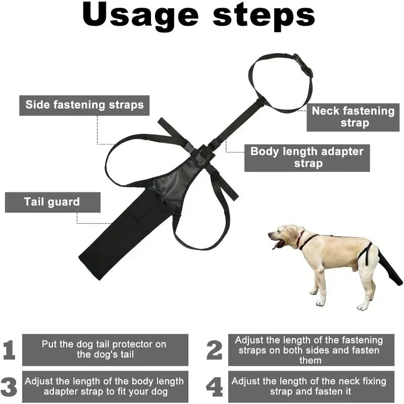 Dog Tail Safety Guard Comfortable Breathable Protector Sleeve Universal Size for Daily Protection and Healing Pet Supplies