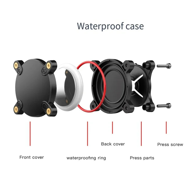 For AirTag Dog Collar Holder Case Waterproof Protective Shockproof Cover Durable GPS Tracker Accessories Pets Safety