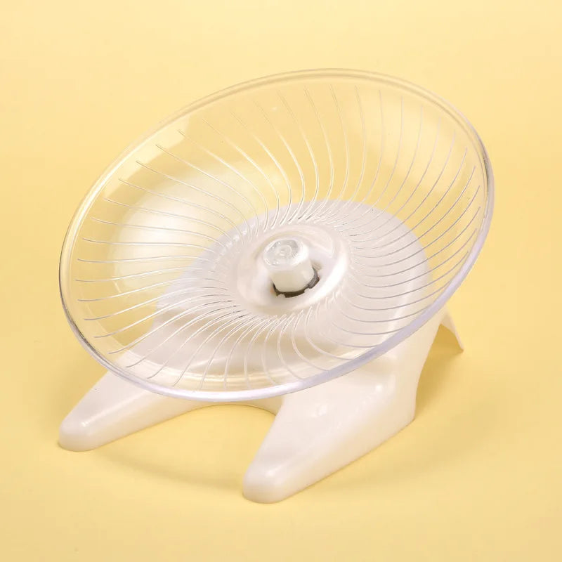 Silent Running Wheel for Small Pets - Quiet Safe Exercise Equipment Ideal for Hamsters, Mice, Parrots, and Other Small Animals