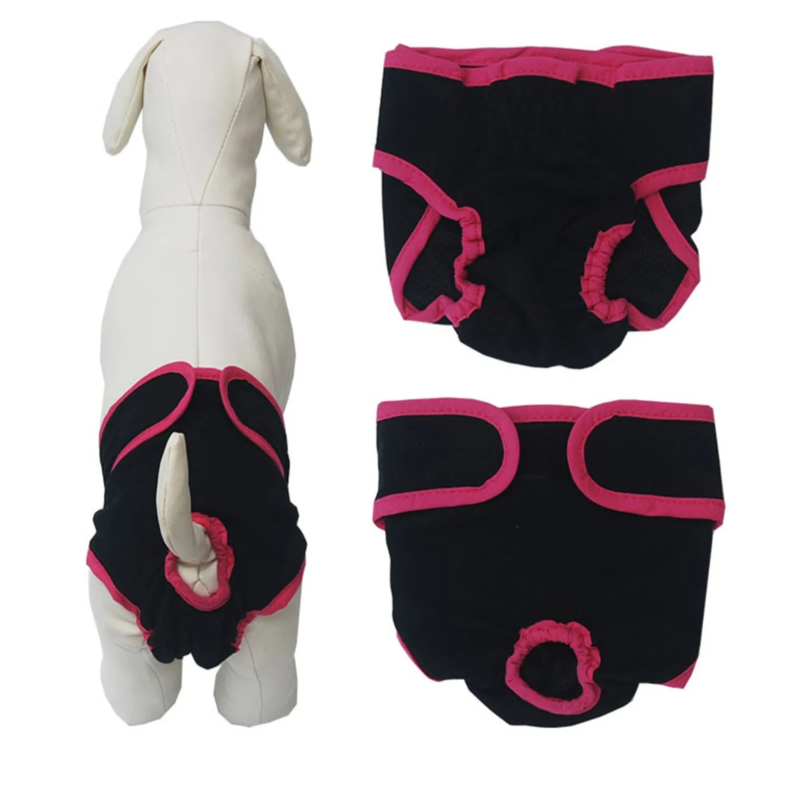Washable Female Dog Diapers for Small and Medium Dogs Adjustable Pet Physiological Pants
