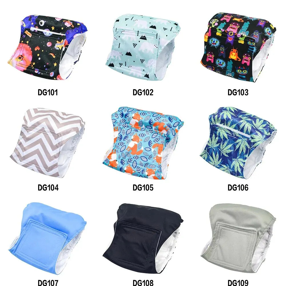 1PC Washable Belly Band for Male Dogs High Absorbing Male Dog Diapers & Extender Reusable Male Puppy Wraps for Medium Dogs