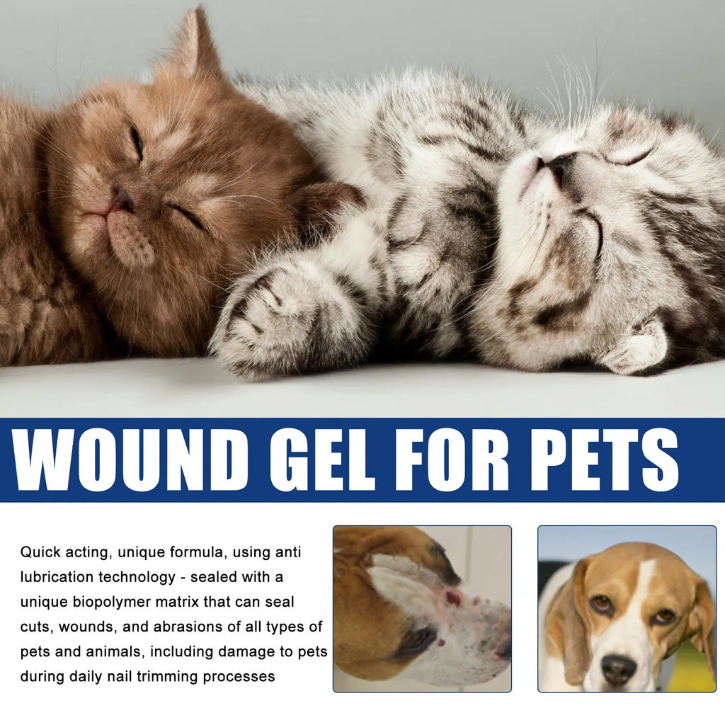 Pet Wound Liquid Band Aid Cat and Dog Wound Fluid Skin Care Gel for Dogs and Cats Gentle Skin Care Gel
