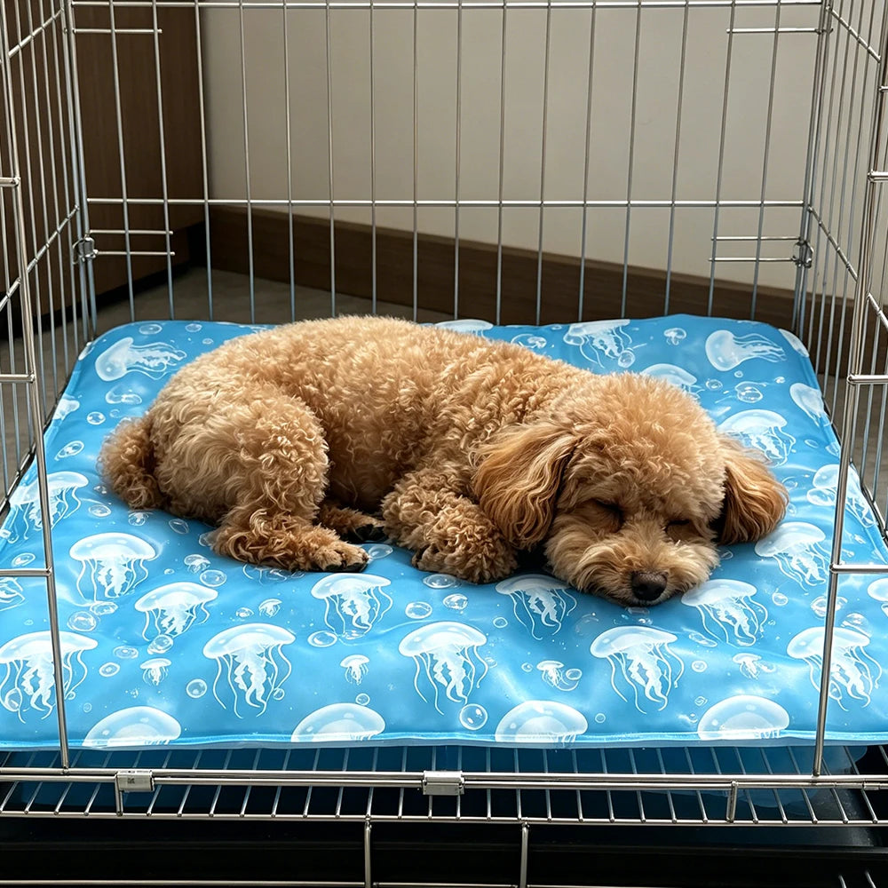 Pet Cooling Mat for Dogs And Cats Air Conditioning Gel Mat for Pets Soft Breathable Waterproof Non-Slip Pet Mat for Hot Weather