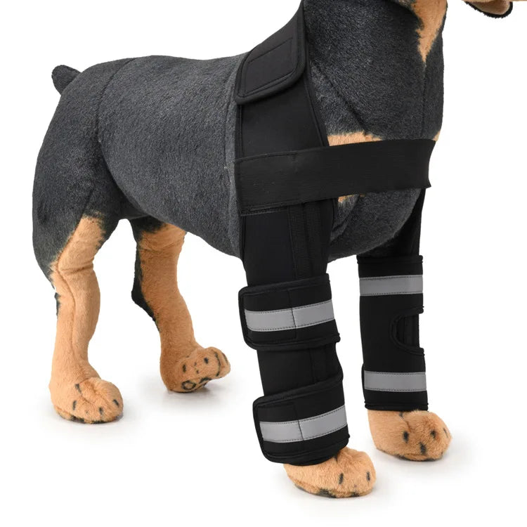 2023 Front Dog Elbow Protector, Dog Knee Guard, Dog Leg Brace Sleeve, Dog Knee Cover, Anti-Licking Wound Dog Recovery Leg Cover