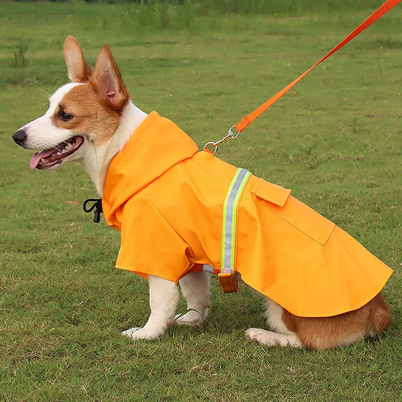 Waterproof Rain Jacket for Dogs with Reflectors – S–5XL, 4 colors
