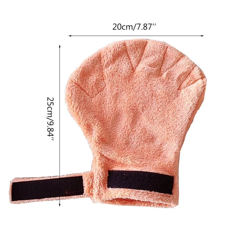 Small Pets Calming Sleeping Fleece Fabric Gloves Anti-Scratch Handling Gloves for Sugar Gliders Hamsters Guinea Pigs