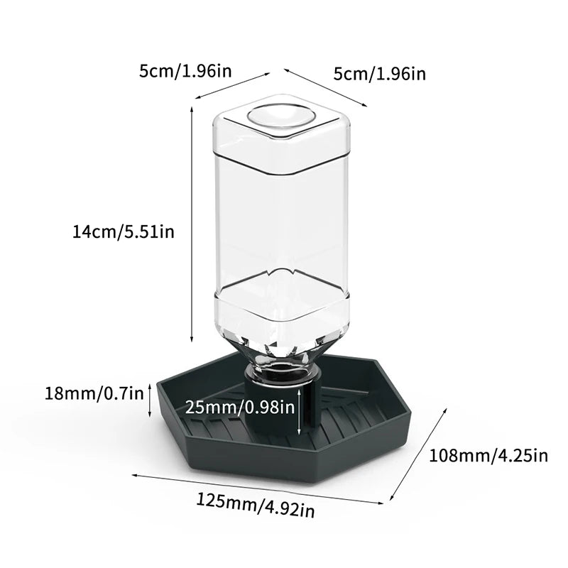 Reptiles Water Feeder Bowl Food Feeder Bottle For Reptiles Pet Anti-slip Automatic Dispenser For Lizards